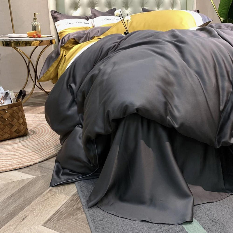 Pure Tencel Silk Duvet Cover & Bed Sheet Set