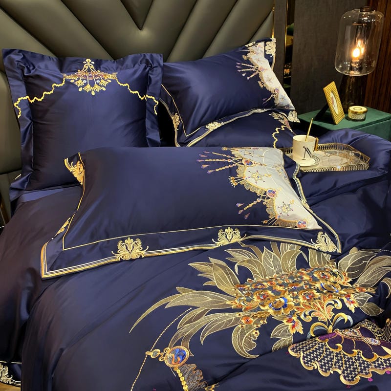 Luxury Bluebell Duvet Cover & Sheet Set(Egyptian Cotton)