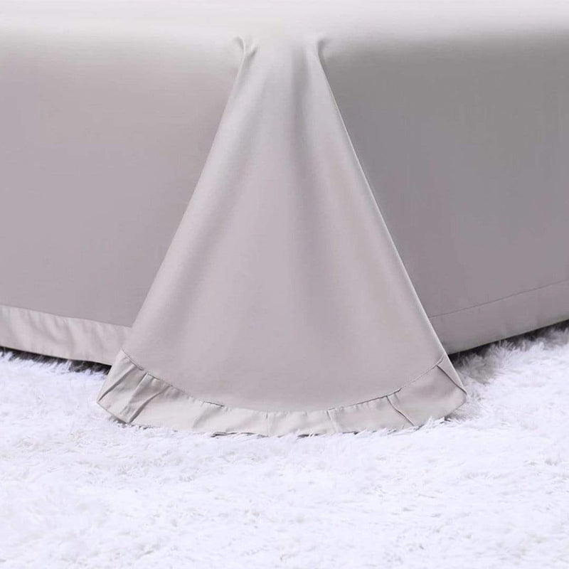 Flowers Print Duvet Cover & Sheet Set (Egyptian Cotton)