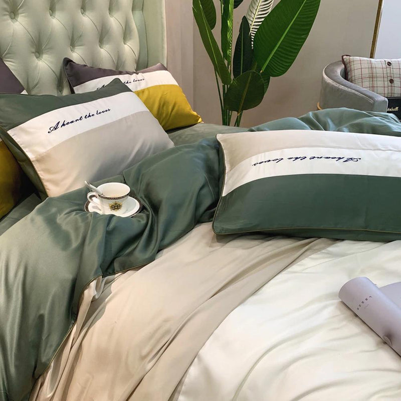 Pure Tencel Silk Duvet Cover & Bed Sheet Set