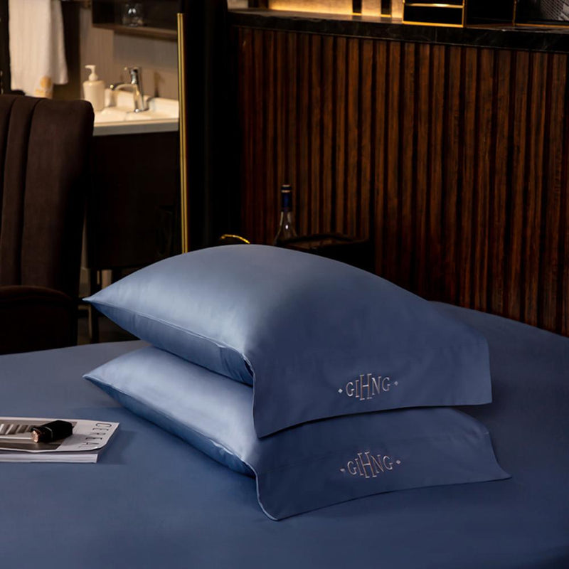 Egyptian White Duvet Cover & Sheet Set