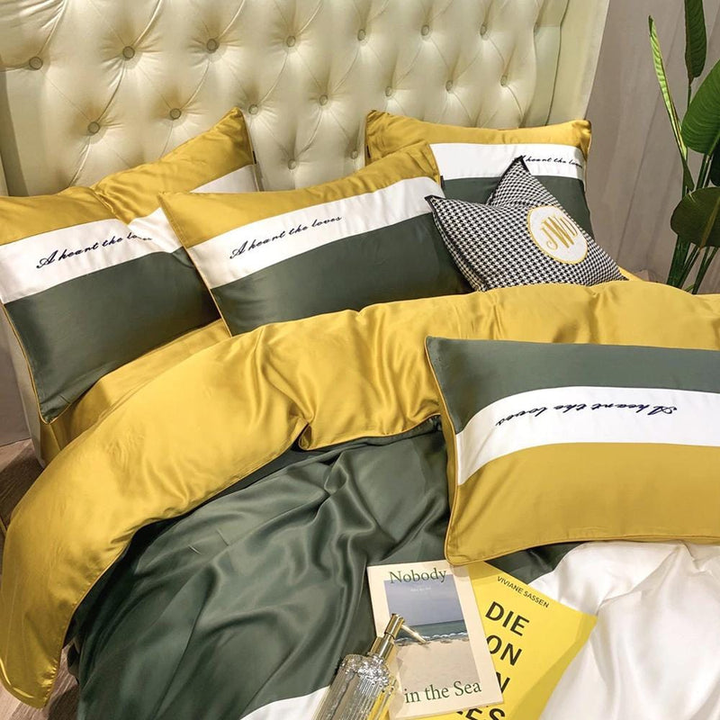 Pure Tencel Silk Duvet Cover & Bed Sheet Set