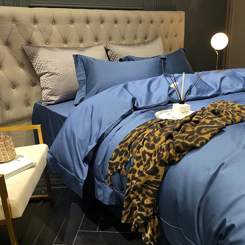Casey Premium 1000 Thread Count Duvet Cover & Sheet Set (Egyptian Cotton)