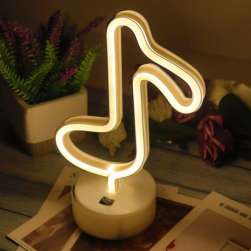 LED Neon Lightning Bolt Lamp