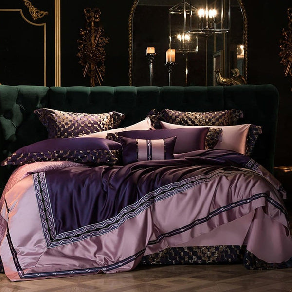 Mauve Luxury Duvet Cover Set