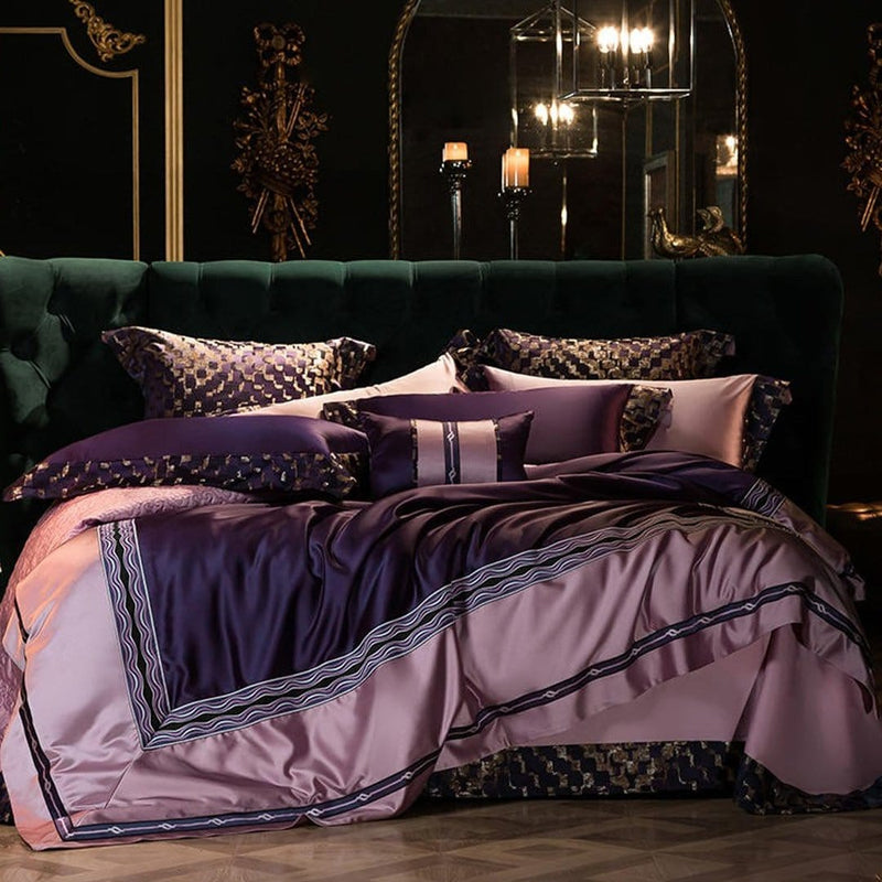 Mauve Luxury Duvet Cover Set