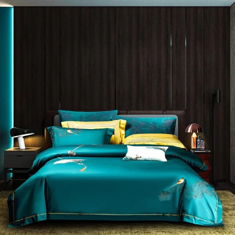 Harvey Premium Embroidery 1000 Thread Count Duvet Cover & Sheet Set (Egyptian Cotton)