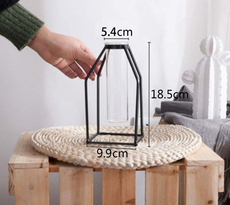 Geometric Iron Vase