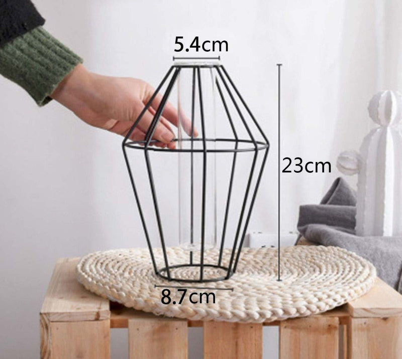 Geometric Iron Vase