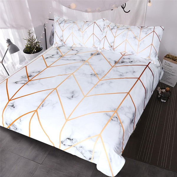 Marble Texture Bedding Set