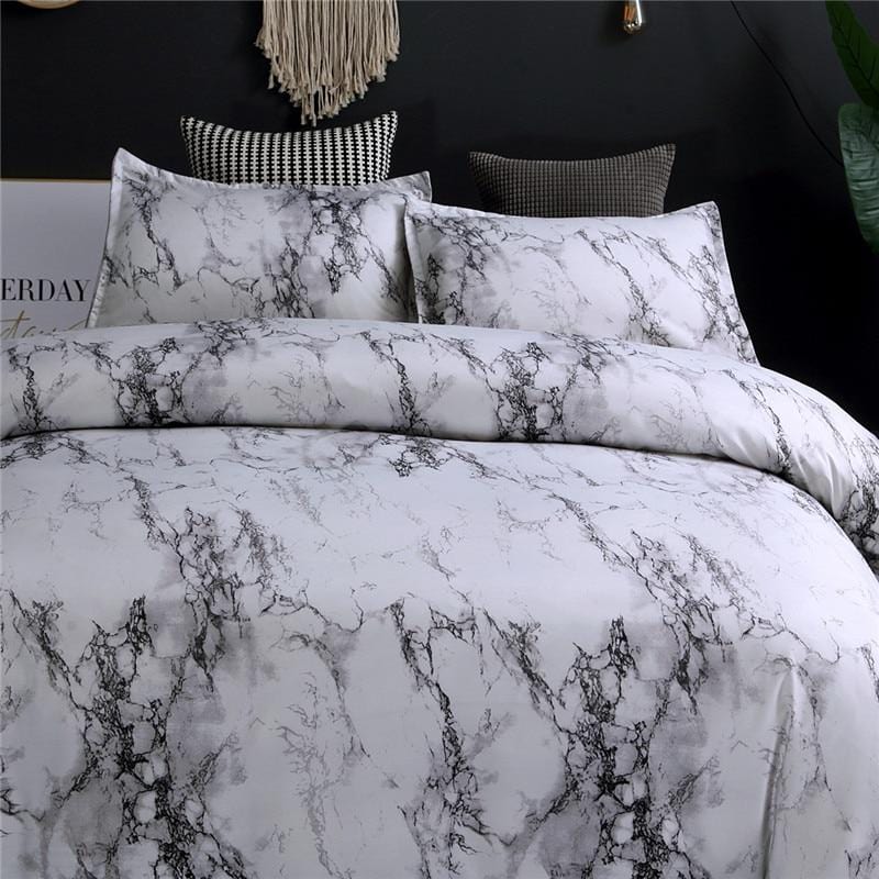 Luna Marble Duvet Cover Set