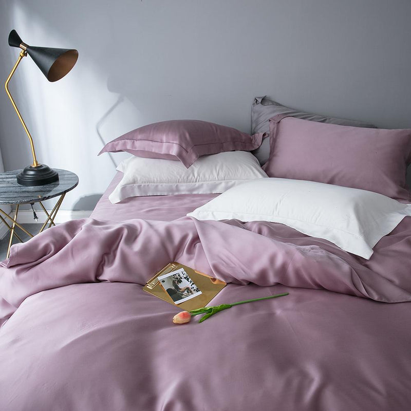 Premium Tencel Fabric Duvet Cover & Sheet Set (Softer Than Silk)