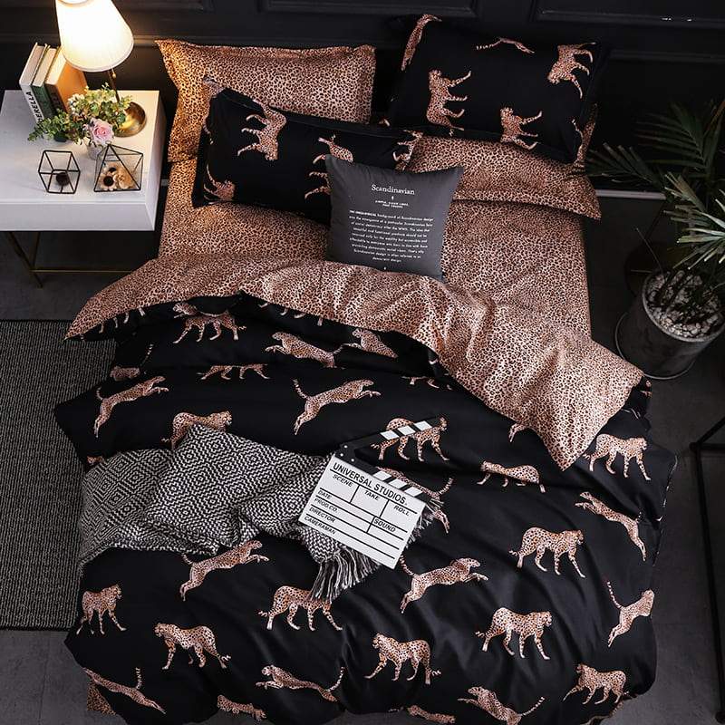 Leopard Printing Duvet Cover Set
