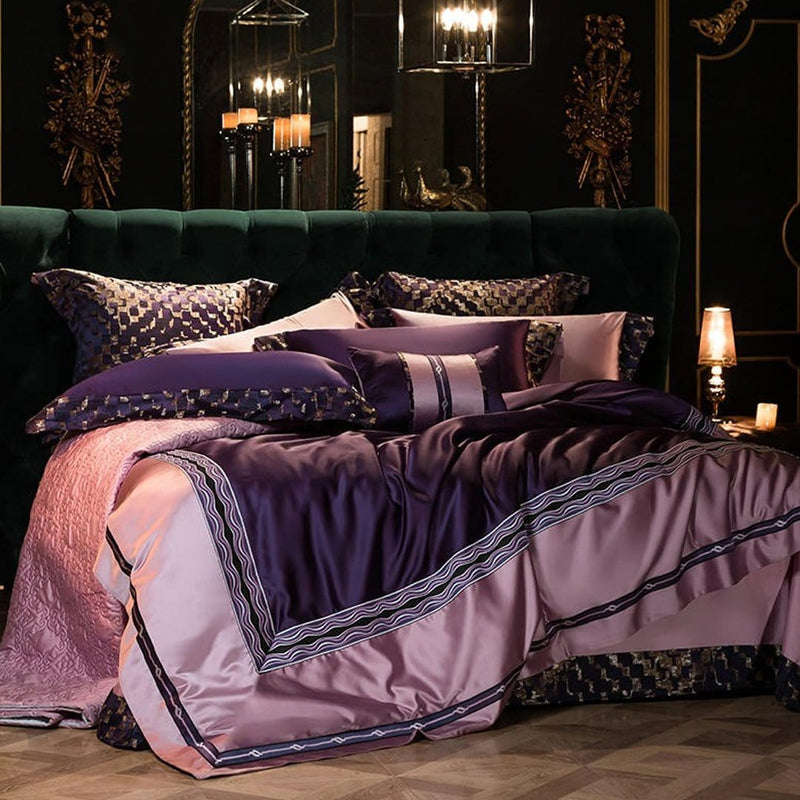 Mauve Luxury Duvet Cover Set