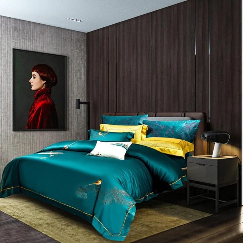 Harvey Premium Embroidery 1000 Thread Count Duvet Cover & Sheet Set (Egyptian Cotton)