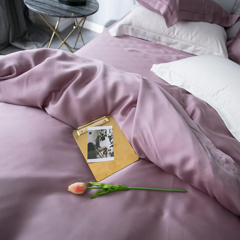 Premium Tencel Fabric Duvet Cover & Sheet Set (Softer Than Silk)