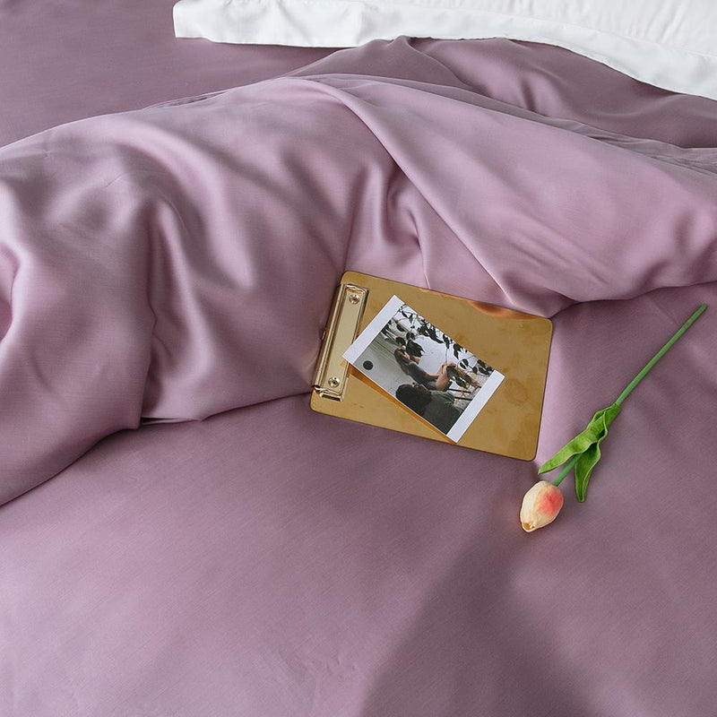Premium Tencel Fabric Duvet Cover & Sheet Set (Softer Than Silk)