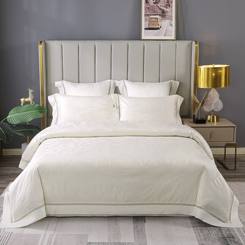 Luxury Vintage Jacquard Duvet Cover & Sheet Set (Egyptian Cotton)