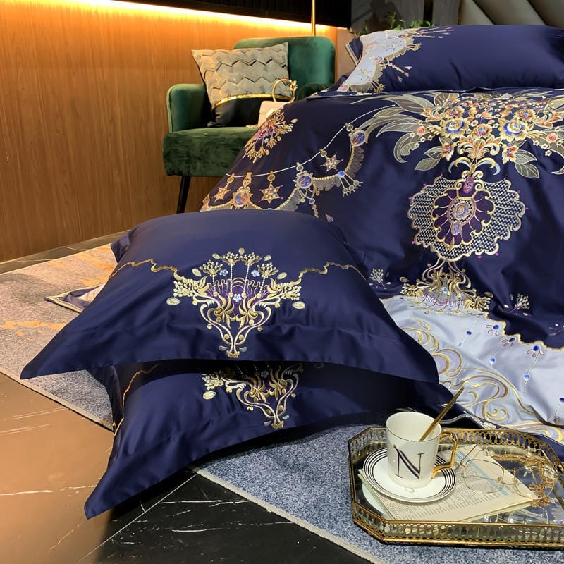 Luxury Bluebell Duvet Cover & Sheet Set(Egyptian Cotton)