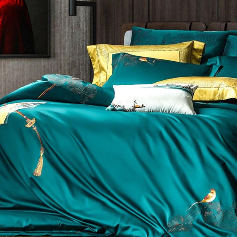 Harvey Premium Embroidery 1000 Thread Count Duvet Cover & Sheet Set (Egyptian Cotton)