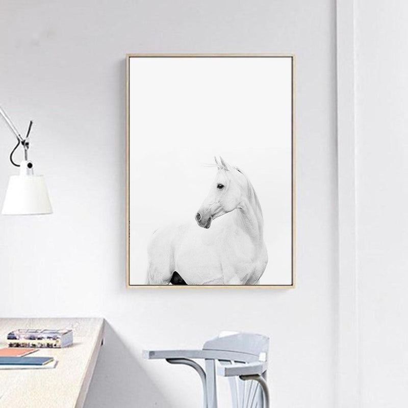 White Horse Wall Art