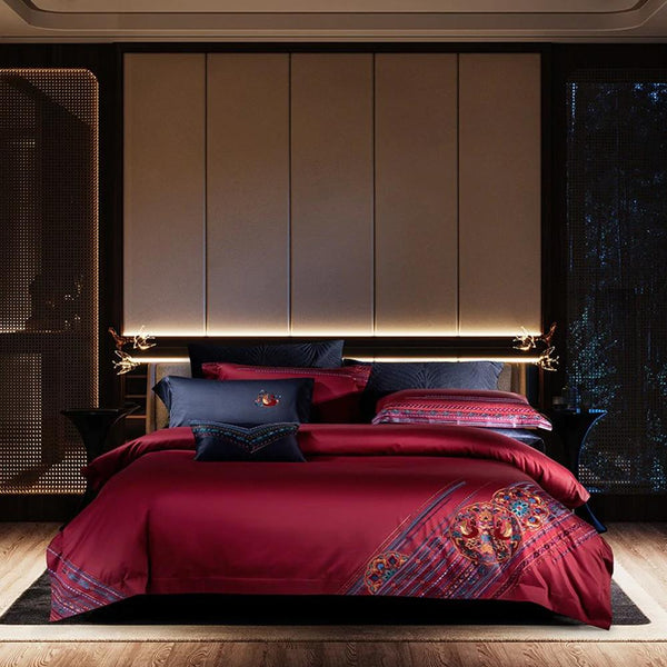 Harvey Premium Embroidery 1000 Thread Count Duvet Cover & Sheet Set (Egyptian Cotton)