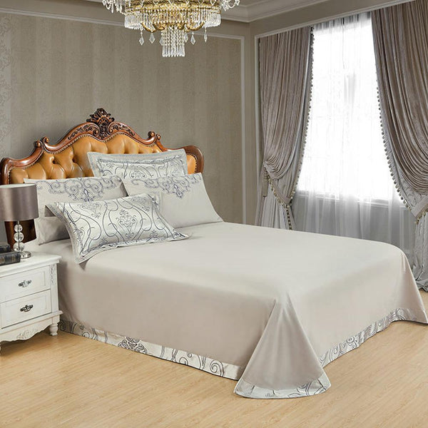 Luxury Gold/Silver Duvet Cover & Bed Sheet Set