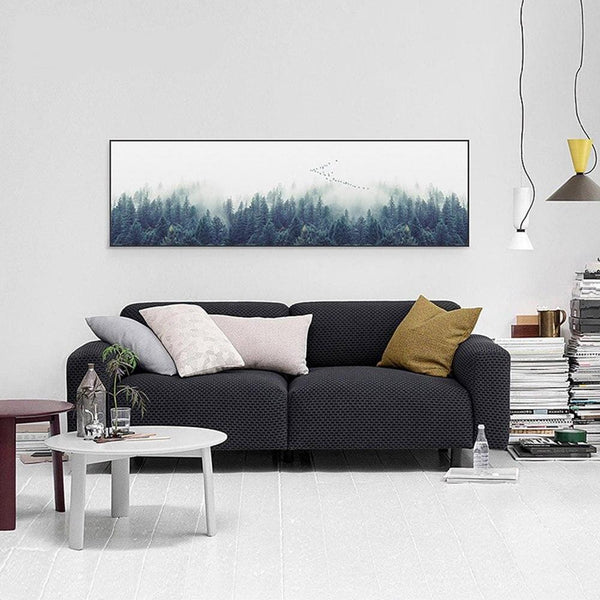 Nordic Forest Landscape Wall Art