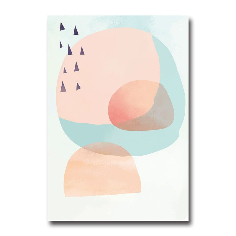 Colorful Geometry Blocks Wall Art