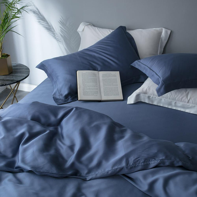 Premium Tencel Fabric Duvet Cover & Sheet Set (Softer Than Silk)
