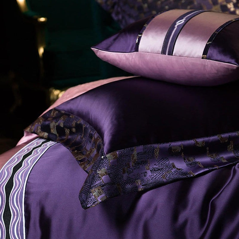 Mauve Luxury Duvet Cover Set