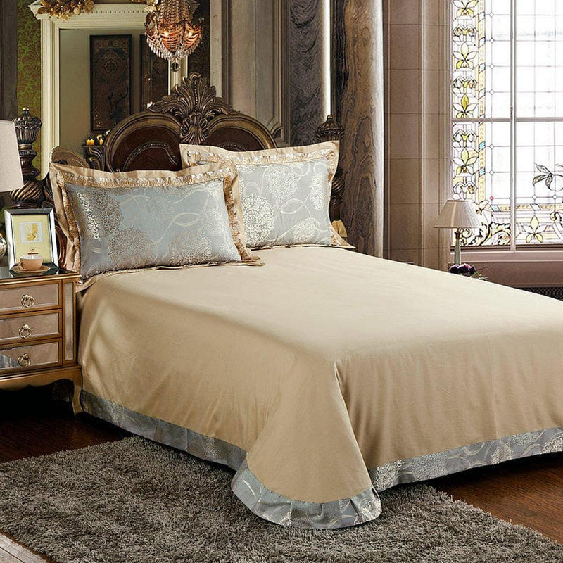 Luxury Gold/Silver Duvet Cover & Bed Sheet Set