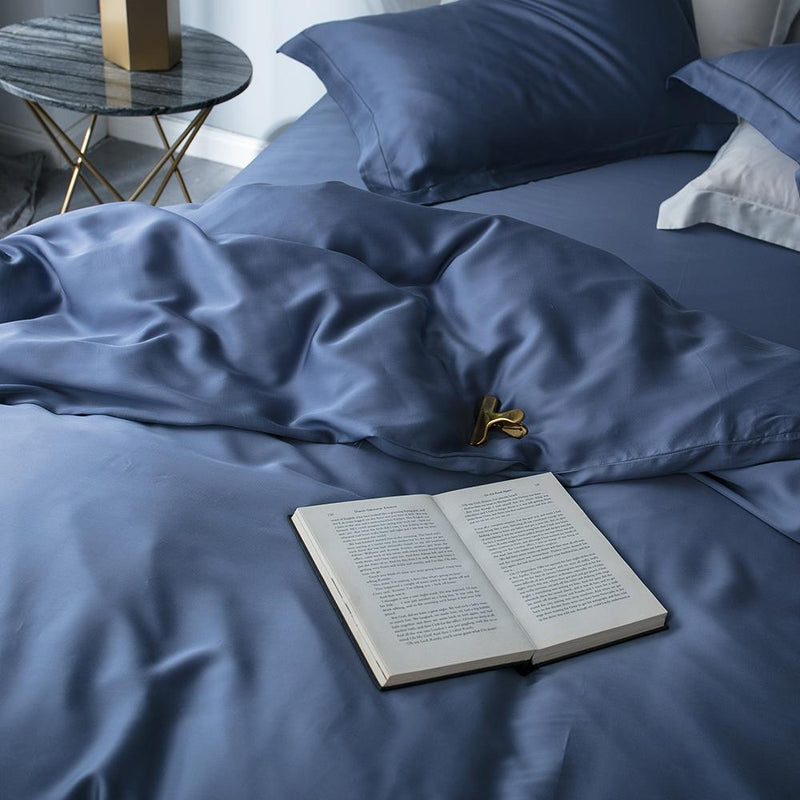 Premium Tencel Fabric Duvet Cover & Sheet Set (Softer Than Silk)