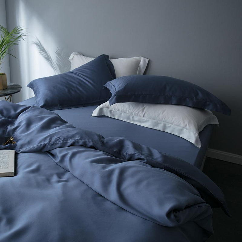 Premium Tencel Fabric Duvet Cover & Sheet Set (Softer Than Silk)