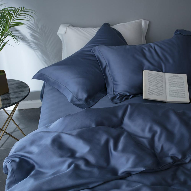 Premium Tencel Fabric Duvet Cover & Sheet Set (Softer Than Silk)