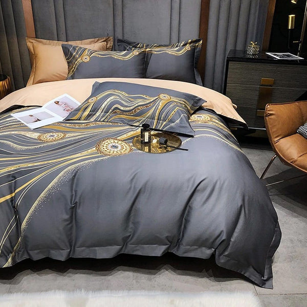 Veloe Marble Luxury Duvet Cover Set