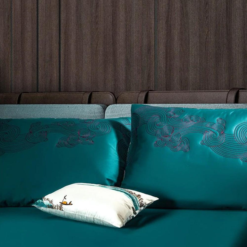 Harvey Premium Embroidery 1000 Thread Count Duvet Cover & Sheet Set (Egyptian Cotton)
