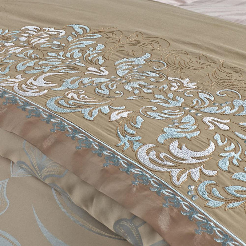 Luxury Gold/Silver Duvet Cover & Bed Sheet Set