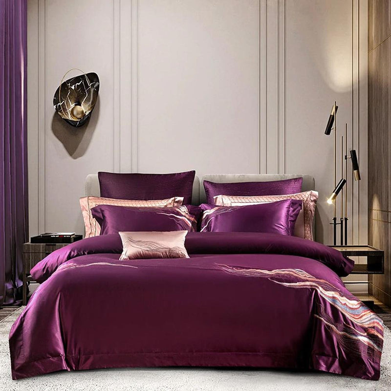 Harvey Premium Embroidery 1000 Thread Count Duvet Cover & Sheet Set (Egyptian Cotton)