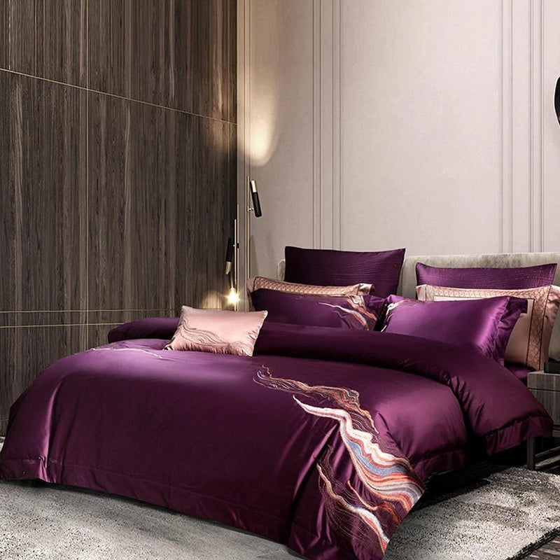 Harvey Premium Embroidery 1000 Thread Count Duvet Cover & Sheet Set (Egyptian Cotton)