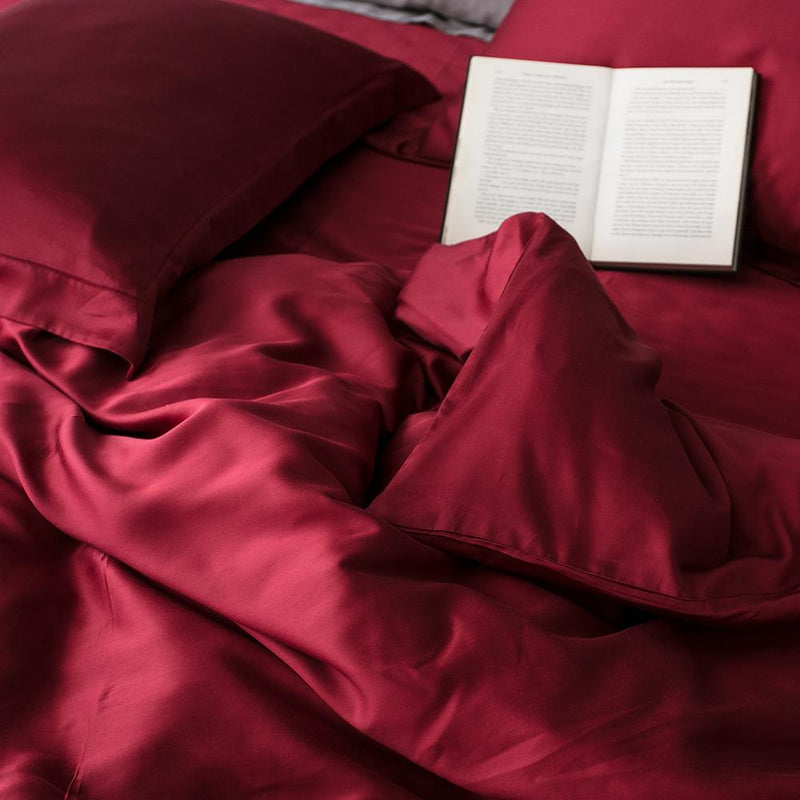 Premium Tencel Fabric Duvet Cover & Sheet Set (Softer Than Silk)