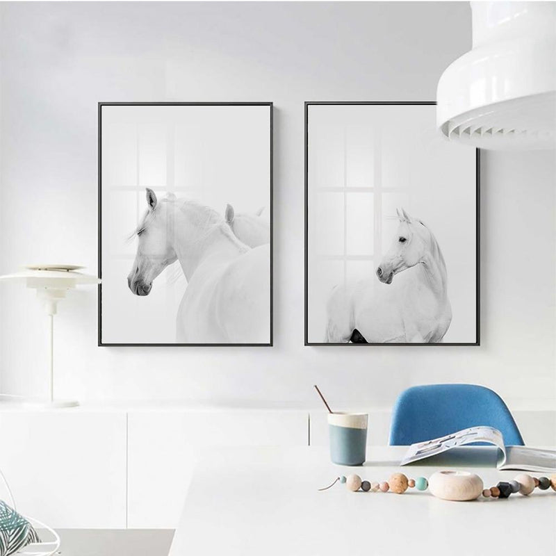 White Horse Wall Art
