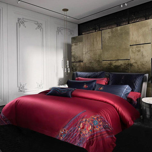Harvey Premium Embroidery 1000 Thread Count Duvet Cover & Sheet Set (Egyptian Cotton)