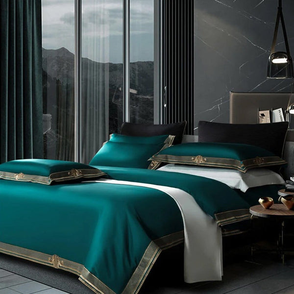 Loccossa Luxury Embroidered Duvet Cover Set