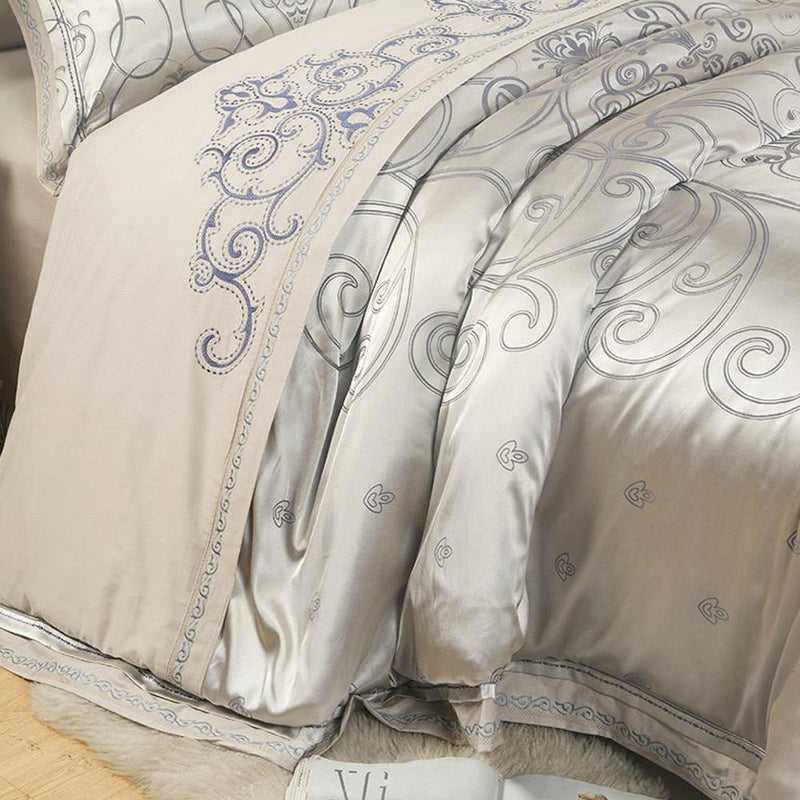 Luxury Gold/Silver Duvet Cover & Bed Sheet Set