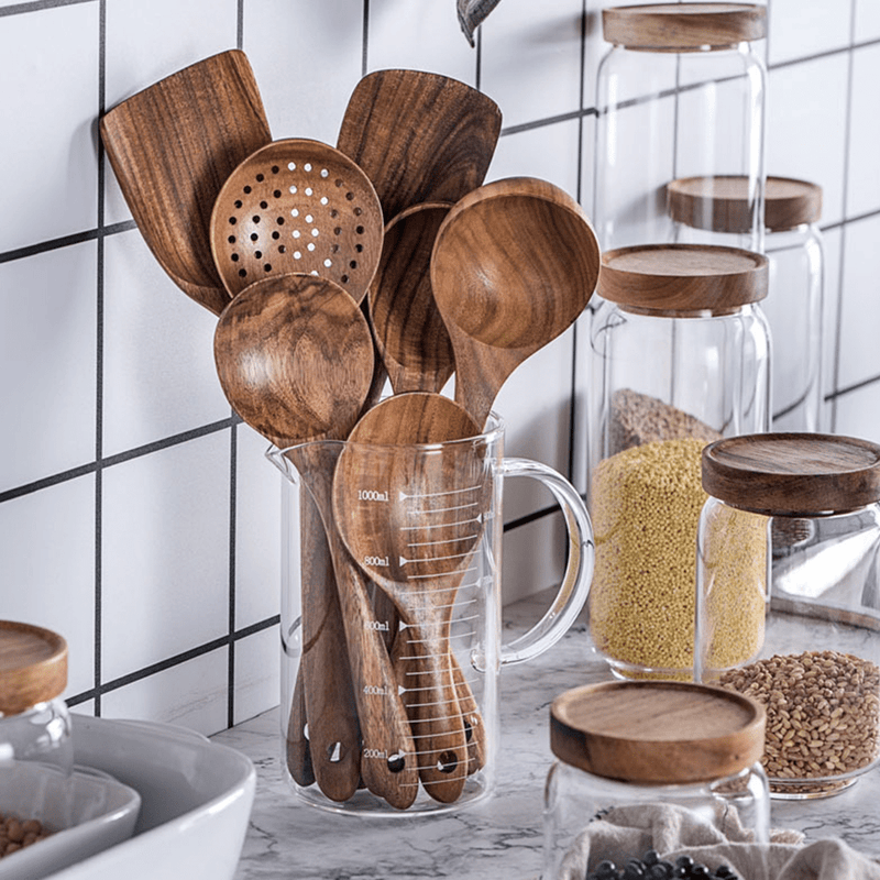 Wooden Kitchen Spoon Set
