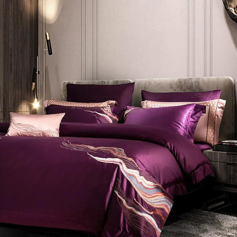 Harvey Premium Embroidery 1000 Thread Count Duvet Cover & Sheet Set (Egyptian Cotton)