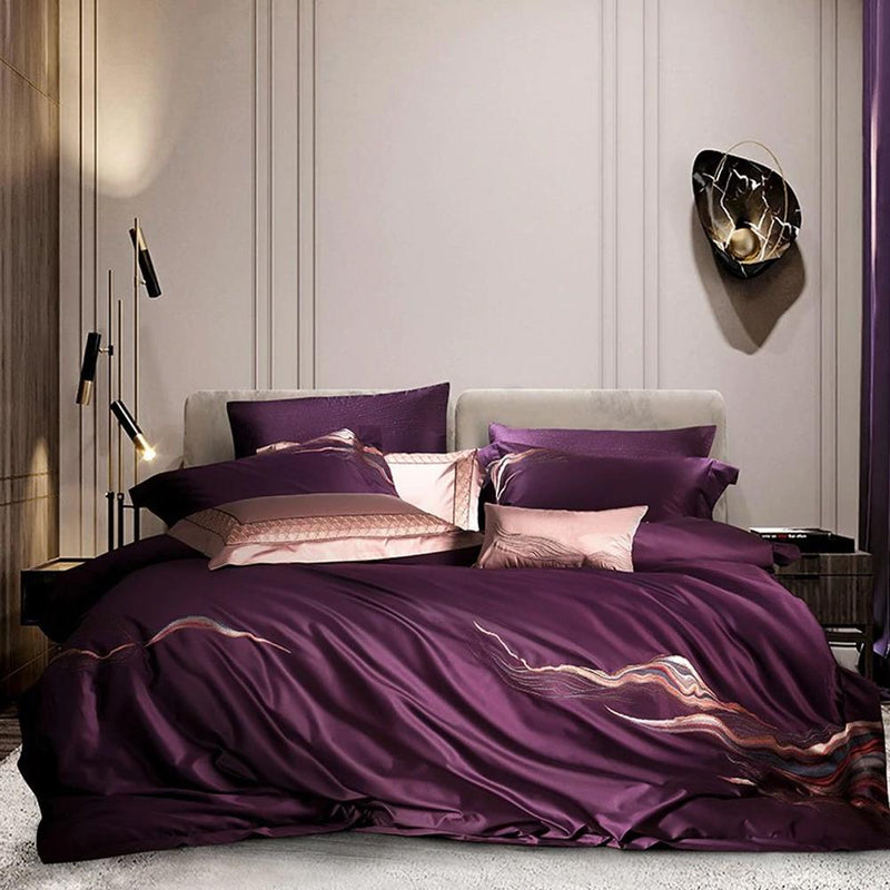 Harvey Premium Embroidery 1000 Thread Count Duvet Cover & Sheet Set (Egyptian Cotton)