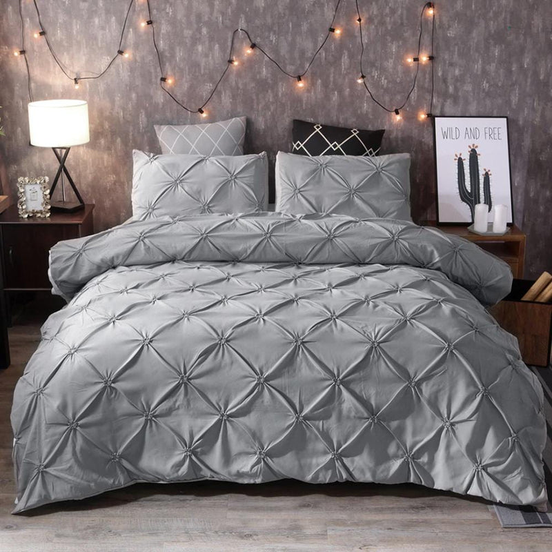 Pinch Pleat Duvet Cover Set