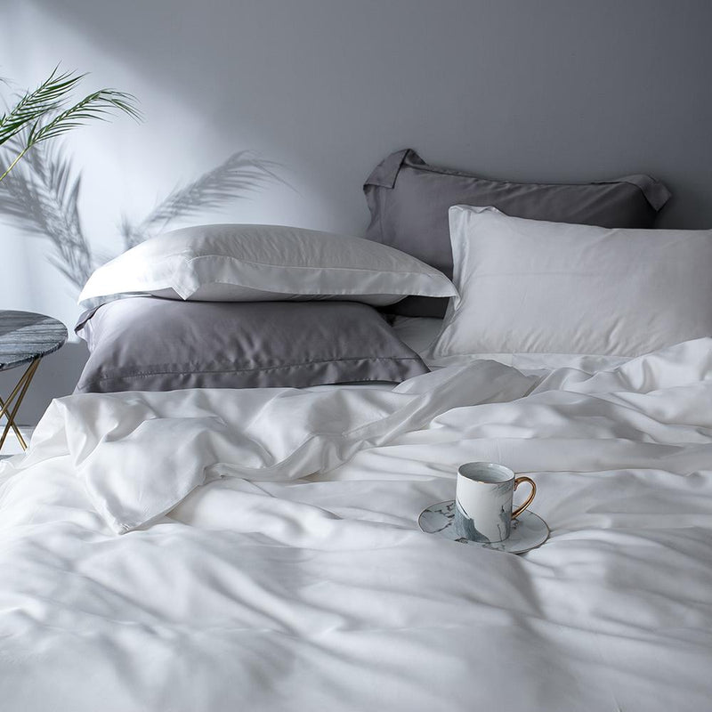 Premium Tencel Fabric Duvet Cover & Sheet Set (Softer Than Silk)